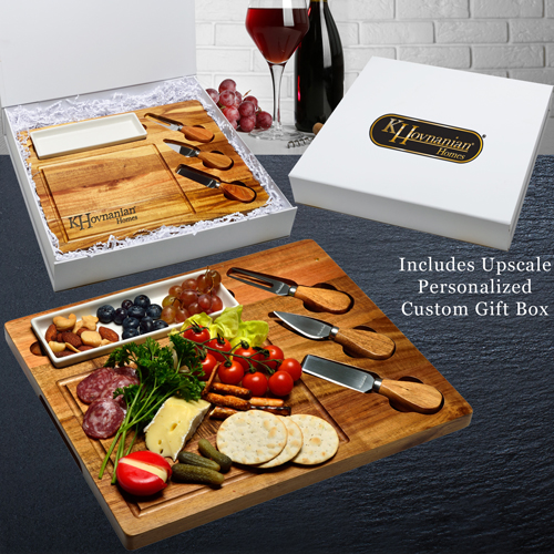 Acacia Celtic Cheese Board Gift Box Set